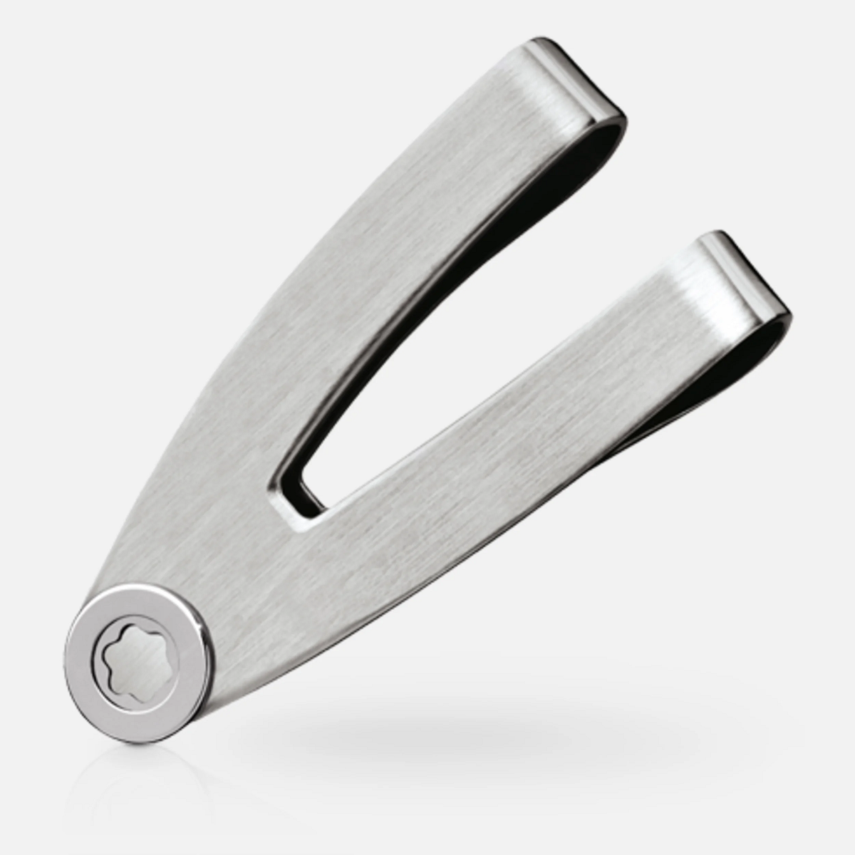 Fermasoldi Montblanc V Acciaio satinato