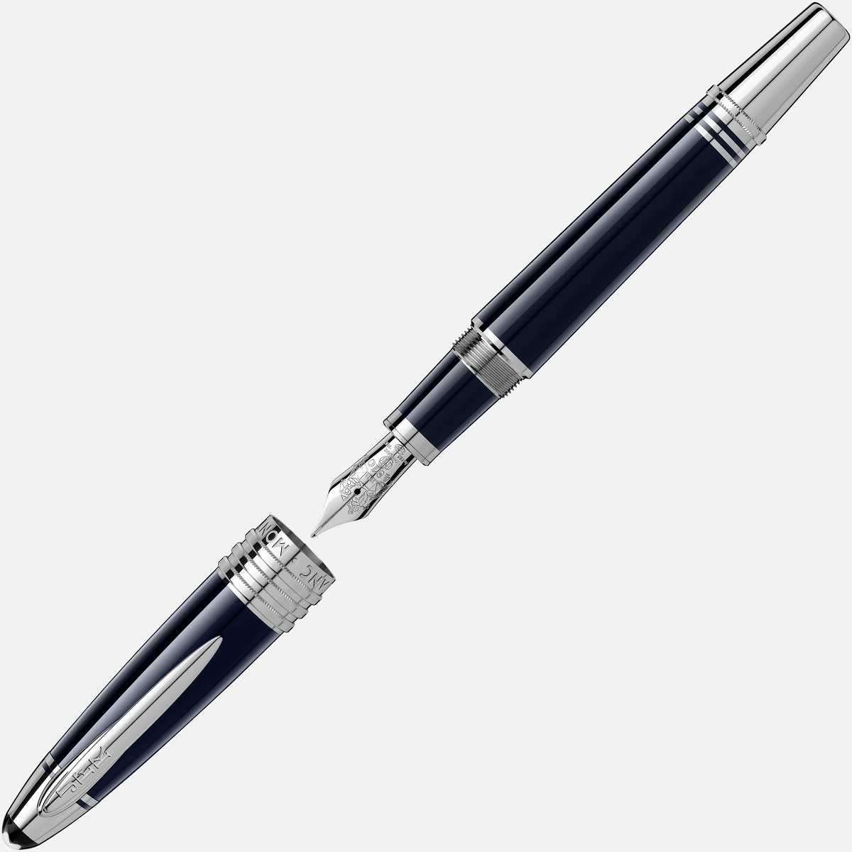 Penna Stilografica Montblanc John F. Kennedy Special Edition Blu Navy