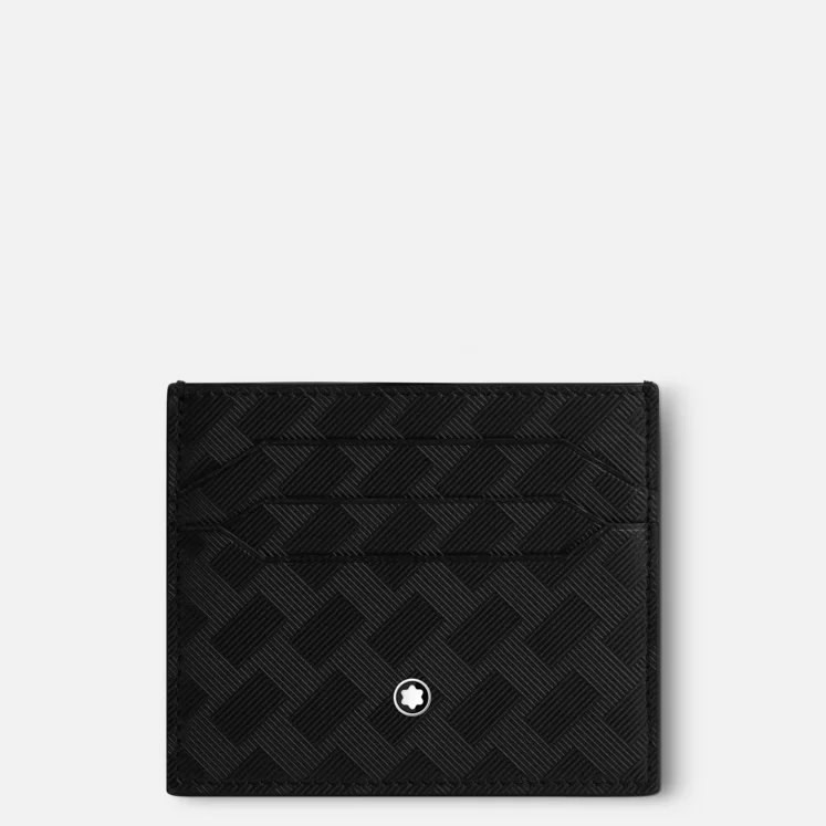 Portacarte Montblanc 6 scomparti più tasca contanti extreme 3.0 nero MB131768